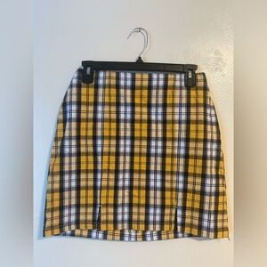 Academia Preppy Plaid Mini Skirt Modern Prep Classy Workwear Office Siren S
